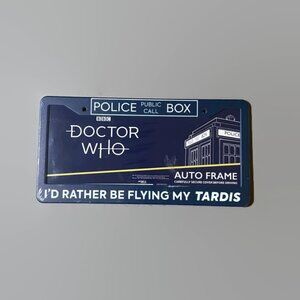 Entertainment Doctor Who Plastic License Plate Frame